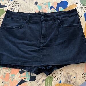 Altar’d State Black Denim Mini Skort